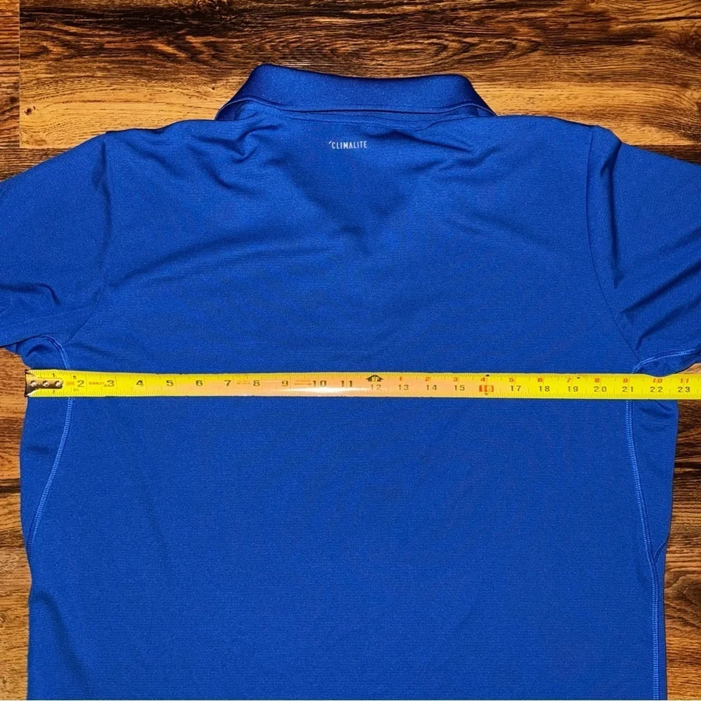 MENS ADIDAS SHORT SLEEVE ROYAL BLUE POLO GOLF SHIRT Cllmalite SIZE XL